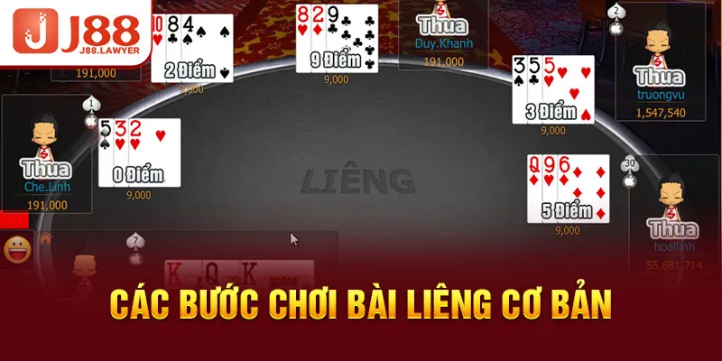 Các bước chơi bài liêng cơ bản