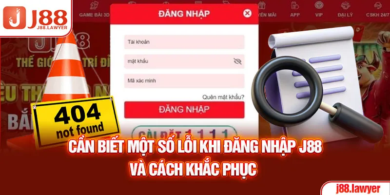 Cần biết một số lỗi khi đăng nhập J88 và cách khắc phục